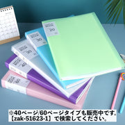 ファイルブック ファイルケース ドキュメントファイル A4 20ページ 30ページ 書類ケース プリント整理 持ち運び クリアポケット 収納 日用品雑貨