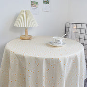 テーブルクロス 80×120cm 90cm角 食卓カバー テーブルマット 長方形 正方形 洗える 花 フラワー デイジー 雛菊