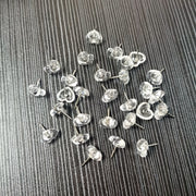 画鋲 50個入り ハート 押しピン がびょう クリア 透明 カラフル 便利 かわいい おしゃれ 壁面装飾 ポスター 文房具