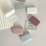 コンタクトケース コンタクトレンズケース ソフトレンズケース ソフトレンズ用ケース 生活雑貨 収納雑貨 長方形 トランク型 ピンセット付き 無地 ホワイト ピンク ブルー シンプル カジュアル 可愛い キュート おしゃれ