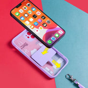 スマホストラップ ショルダーストラップ ストラップホルダー 肩掛け 首掛け 挟むだけ 落下防止 紛失防止 長さ調整可能 シンプル