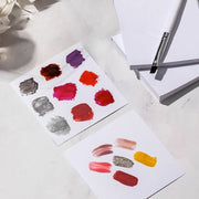 ネイルペーパー ネイルパレット ネイル ネイルツール ネイル用品 50枚 ミキシング 使い捨て 絵の具 色試験紙 お試し カラーチェック 防水