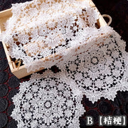 ドイリー テーブルセンター インテリア雑貨 キッチン用品 日用品 敷物 テーブルウェア 刺繍 フラワー 花柄 円形 おしゃれ