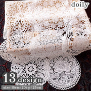 ドイリー テーブルセンター インテリア雑貨 キッチン用品 日用品 敷物 テーブルウェア 刺繍 フラワー 花柄 円形 おしゃれ