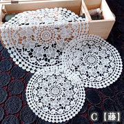ドイリー テーブルセンター インテリア雑貨 キッチン用品 日用品 敷物 テーブルウェア 刺繍 フラワー 花柄 円形 おしゃれ