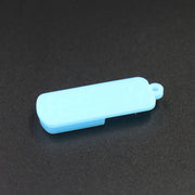USBメモリ収納ケース 同色5個セット フラッシュメモリカバー USBメモリカバー シリコン 持ち運び 携帯 ぶら下げ 取り付け穴付き 保護カバー 紛失防止 シンプル 無地 単色 パソコン周辺機器アクセサリー フラッシュメモリー