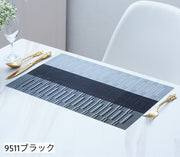 ランチョンマット 2枚セット テーブルマット リバーシブル 洗える 撥水 和モダン 長方形 四角 30cm 45cm 和食 バイカラー リーフ 北欧風 シンプル お洒落 おしゃれ 上品 ランチマット 食卓 食事 テーブル 机 マット 汚れ防止 敷物 キッチン雑貨