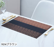 ランチョンマット 2枚セット テーブルマット リバーシブル 洗える 撥水 和モダン 長方形 四角 30cm 45cm 和食 バイカラー リーフ 北欧風 シンプル お洒落 おしゃれ 上品 ランチマット 食卓 食事 テーブル 机 マット 汚れ防止 敷物 キッチン雑貨