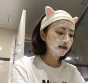 洗顔用ヘアバンド ヘアバンド 洗面用 猫耳 ネコ耳 洗顔グッズ スキンケア 肌ケア 美容 メイク 化粧落とし お手入れ 髪留め かわいい カラバリ豊富
