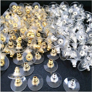 ピアスキャッチ 10個セット アクセサリー 円盤型 パーツ DIY 金具 予備 材料 ハンドメイド 手作り シルバー ゴールド ホワイト シンプル レディース メンズ 女性 男性