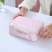化粧バッグ メイクポーチ コスメポーチ レディース 女性用 カバン 鞄 バッグ 小物入れ 大容量 防水 持ち運び ファスナー メイクアップ 無地 単色 シンプル