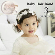 ヘアバンド ベビー 赤ちゃん キッズ 子供用 女の子 ヘッドバンド ヘアアクセサリー 髪飾り お花 フラワー レース お洒落 かわいい シンプル 記念撮影 出産祝い ギフト プレゼント 女児 ファッション小物