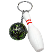 キーホルダー キーリング ボウリングピン ボール 球 スポーツ 部活動 引退 記念品 応援 お揃い 可愛い おしゃれ プレゼント 贈り物 ギフト