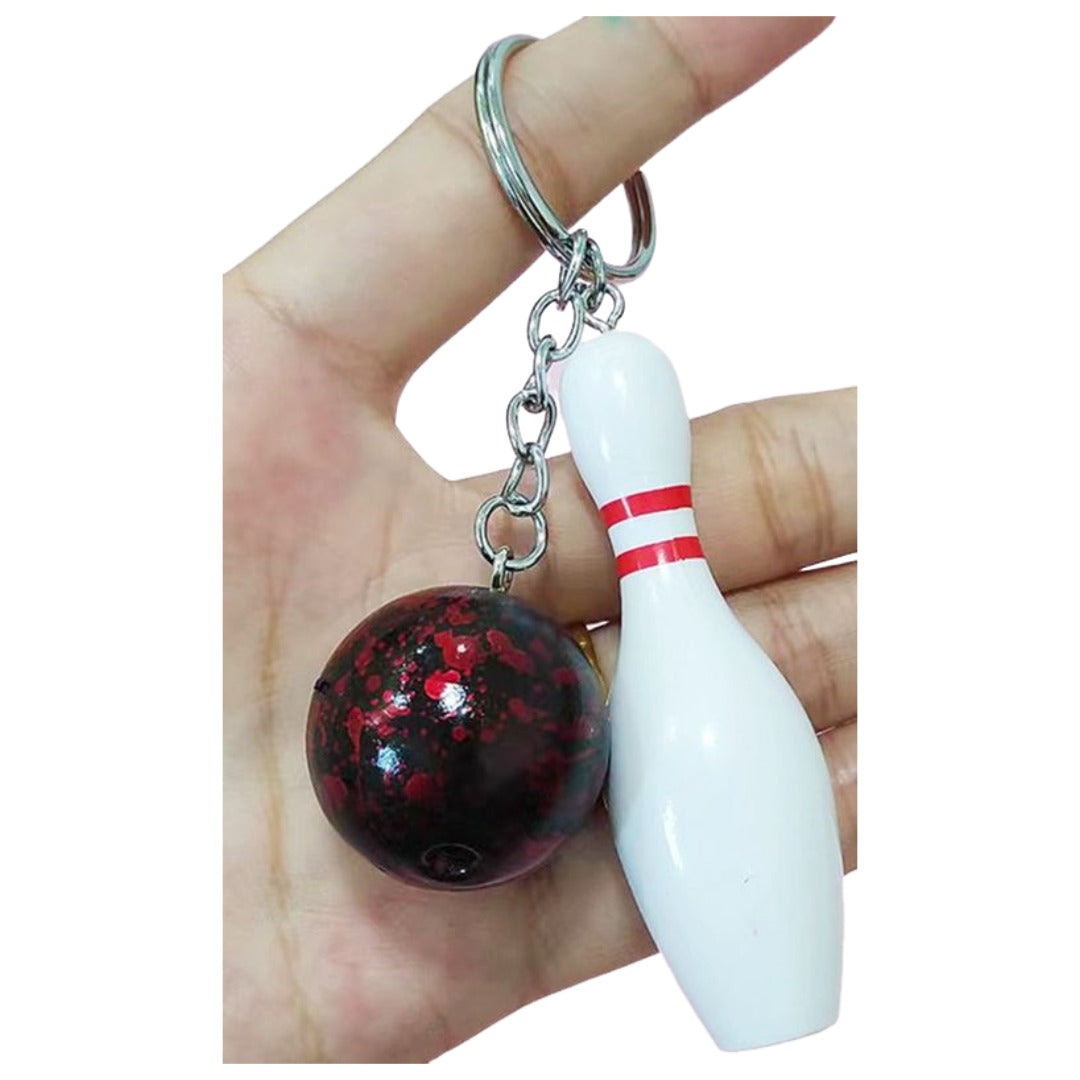 キーホルダー キーリング ボウリングピン ボール 球 スポーツ 部活動 引退 記念品 応援 お揃い 可愛い おしゃれ プレゼント 贈り物 ギフト