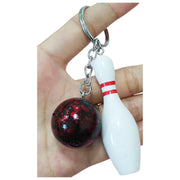 キーホルダー キーリング ボウリングピン ボール 球 スポーツ 部活動 引退 記念品 応援 お揃い 可愛い おしゃれ プレゼント 贈り物 ギフト