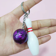 キーホルダー キーリング ボウリングピン ボール 球 スポーツ 部活動 引退 記念品 応援 お揃い 可愛い おしゃれ プレゼント 贈り物 ギフト