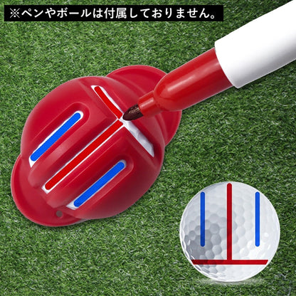 ラインマーカー ゴルフボール T字ライン 目印 線引き ボールライナー 商品画像4