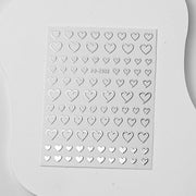 デコネイルシール 2枚セット ネイルアート ジェルネイル ネイルパーツ ネイル用品 星 ハート シルバーカラー デザイン豊富 おしゃれ 定番 かわいい
