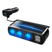 シガーライターソケット カー用品 LED照明 充電器 車カスタム USB かっこいい アクセサリー 光る