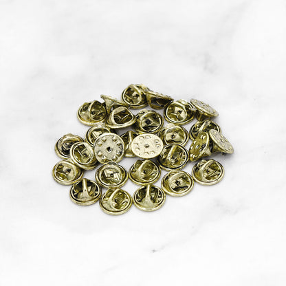ピンバッジ 留め具 金具 10個セット アクセサリー材料 蝶タック 商品画像5