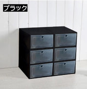 シューズボックス 5個セット シューズケース 靴箱 収納ボックス 収納ケース 下駄箱 見えやすい 取り出しやすい シンプル プラスチック製 雑貨 収納家具