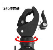 ライトホルダー 自転車アクセサリー ブラケット LED フラッシュライト 自転車 取付用 マウントブラケット 360度 シンプル カジュアル アウトドア