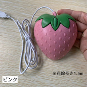 マウス 有線 PCマウス 有線マウス 光学式 USB接続 イチゴ 苺 フルーツ かわいい おしゃれ いちご PCアクセサリー パソコン用品 デスクトップ ノートPC 大人 子供 学習用PC