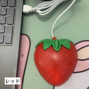 マウス 有線 PCマウス 有線マウス 光学式 USB接続 イチゴ 苺 フルーツ かわいい おしゃれ いちご PCアクセサリー パソコン用品 デスクトップ ノートPC 大人 子供 学習用PC