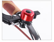 自転車用ベル 2個セット サイクルベル 自転車用アクセサリー 呼び鈴 ママチャリ マウンテンバイク ロードバイク 子供用自転車 鈴 ハンドルバー取り付け 後付け 取り付け簡単 メタリックカラー シンプル かわいい コンパクト おしゃれ かっこいい 黄 赤 紫 緑 青 黒 銀色