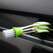 掃除用ブラシ お掃除ブラシ カーエアコン 吹き出し口 吹出口 ソフトブラシ ダブルヘッド 清掃 掃除 お掃除 埃 ホコリ ほこり 便利グッズ 便利雑貨 カーグッズ カー用品 ブラシ コンパクトブラシ
