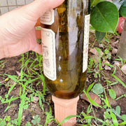 自動水やり器 自動給水器 単品 1個 紅陶 陶器 ガーデニング用品 鉢植え 観葉植物 園芸 ペットボトル 挿すだけ 室内 屋内 おしゃれ かわいい お出かけ 留守簡単 お洒落 便利