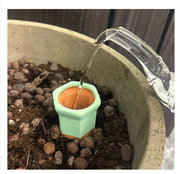 自動水やり器 自動給水器 単品 1個 紅陶 陶器 ガーデニング用品 鉢植え 観葉植物 園芸 ペットボトル 挿すだけ 室内 屋内 おしゃれ かわいい お出かけ 留守簡単 お洒落 便利