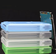 ハードディスクケース HDDケース 2.5インチ 収納ケース 保護ケース 保管 SSD 半透明 シンプル 無地 防塵 ケーブル接続可能 パソコングッズ