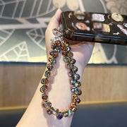 スマホストラップ ハンドストラップ キーホルダー 携帯ストラップ ビーズ ストーン 手首 ポーチ チャーム デジカメ キラキラ かわいい きれい