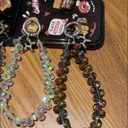 スマホストラップ ハンドストラップ キーホルダー 携帯ストラップ ビーズ ストーン 手首 ポーチ チャーム デジカメ キラキラ かわいい きれい