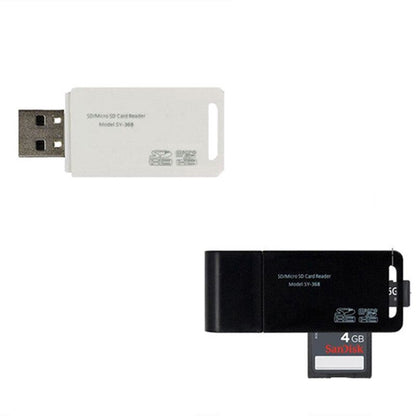 ポータブルカードリーダー MicroSDカードリーダー TFカード 2in1 USB2.0 高速データ転送 商品画像2