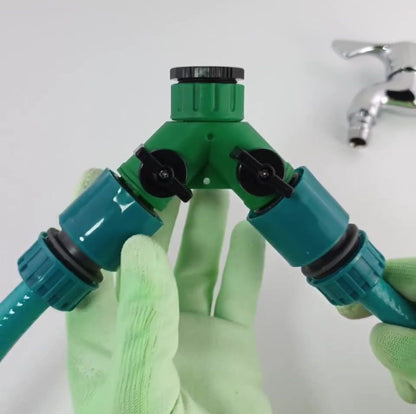 自動水やり器用 2分岐 分岐コネクター コック付き ガーデニング 農業 商品画像2