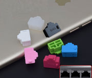 コネクタカバー 5個セット LANケーブルポート保護キャップ LANコネクタ保護キャップ PC周辺アクセサリー シリコン パソコンアクセサリー 保護カバー 蓋 フタ 防塵 ほこり予防 ノートPC ダストカバー 単色 シンプル 便利グッズ