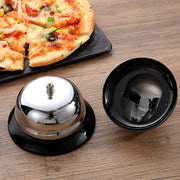 呼び鈴 呼び出しベル コールベル 卓上ベル フロントベル アナログ チャイム 受付 介護 カフェ お店 飲食店 ホテル カウンター シルバーカラー