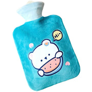 湯たんぽ カバー付 ゆたんぽ 注水式 250ml 500ml エコ 快眠グッズ 冷え予防 寒さ対策 防寒 冬 秋 あたたか 保温 キャラクター 可愛い クマ 恐竜 トナカイ