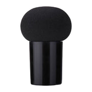 メイクスポンジ メイク用スポンジ パフ コスメ用品 化粧道具 メイク道具 ケース付き 持ち手付き きのこ型 ファンデーション リキッド パウダー チーク コンパクト ブラック 黒 持ち運び かわいい メイク雑貨
