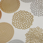 コースター 4枚セット 直径10cm 耐熱 断熱 防水 防油 円形 丸型 ラウンド 花 フラワー パッド カップマット おしゃれ