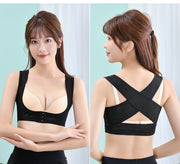 背筋用サポーター 姿勢補正ベルト レディース 女性用 姿勢サポート フロントホック 3段3列ホック 前ホック クロスバック 背筋バンド 大きいサイズ有り 姿勢ベルト 背中 肩甲骨 補助ベルト