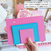 ミニカッティングマット カッター板 小さめ ミニ 単品 1枚 日用品 文房具 ハンドメイド 四角 正方形 長方形 目盛り付き 方眼 カッター 裁断 シンプル コンパクト かわいい