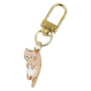 キーホルダー キーリング バッグチャーム 猫 ネコ キャット 吊り下げ カラビナ付き かわいい 可愛い プレゼント ギフト 景品