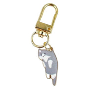 キーホルダー キーリング バッグチャーム 猫 ネコ キャット 吊り下げ カラビナ付き かわいい 可愛い プレゼント ギフト 景品