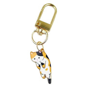 キーホルダー キーリング バッグチャーム 猫 ネコ キャット 吊り下げ カラビナ付き かわいい 可愛い プレゼント ギフト 景品