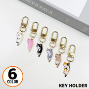 キーホルダー キーリング バッグチャーム 猫 ネコ キャット 吊り下げ カラビナ付き かわいい 可愛い プレゼント ギフト 景品