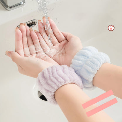 リストバンド 吸水 2個セット 洗顔 両手用 吸水リストバンド 商品画像4