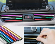 車用 ルーバーモール 10本セット カーアクセサリー カー用品 パーツ 内装 カバー カスタム ドレスアップ エアコン吹き出し口